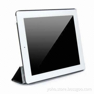 Ultra-thin PC Case/Smart Cover for iPad 2, Available in Black Color, Made of Rubber Material
